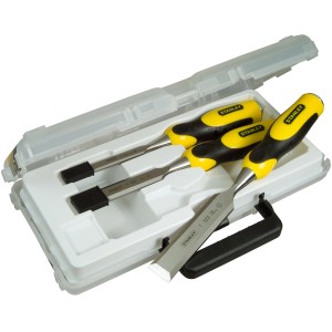 Stanley DynaGrip Stechbeitel Set, 3-teilig (12-25mm) im Koffer.