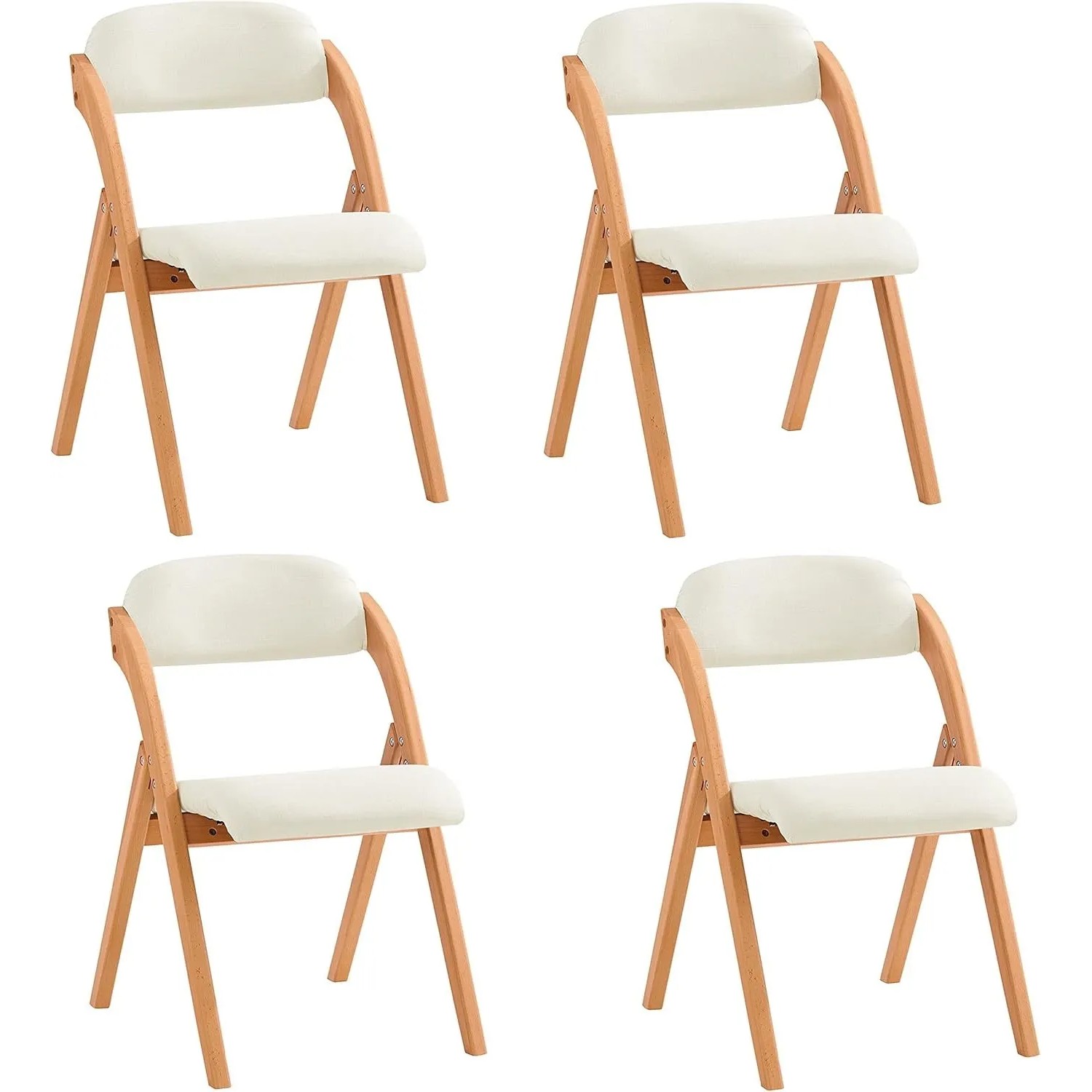 SoBuy 4er Set Esszimmerstuhl Klappstuhl Küchenstuhl Polsterstuhl mit Lehne günstig online kaufen