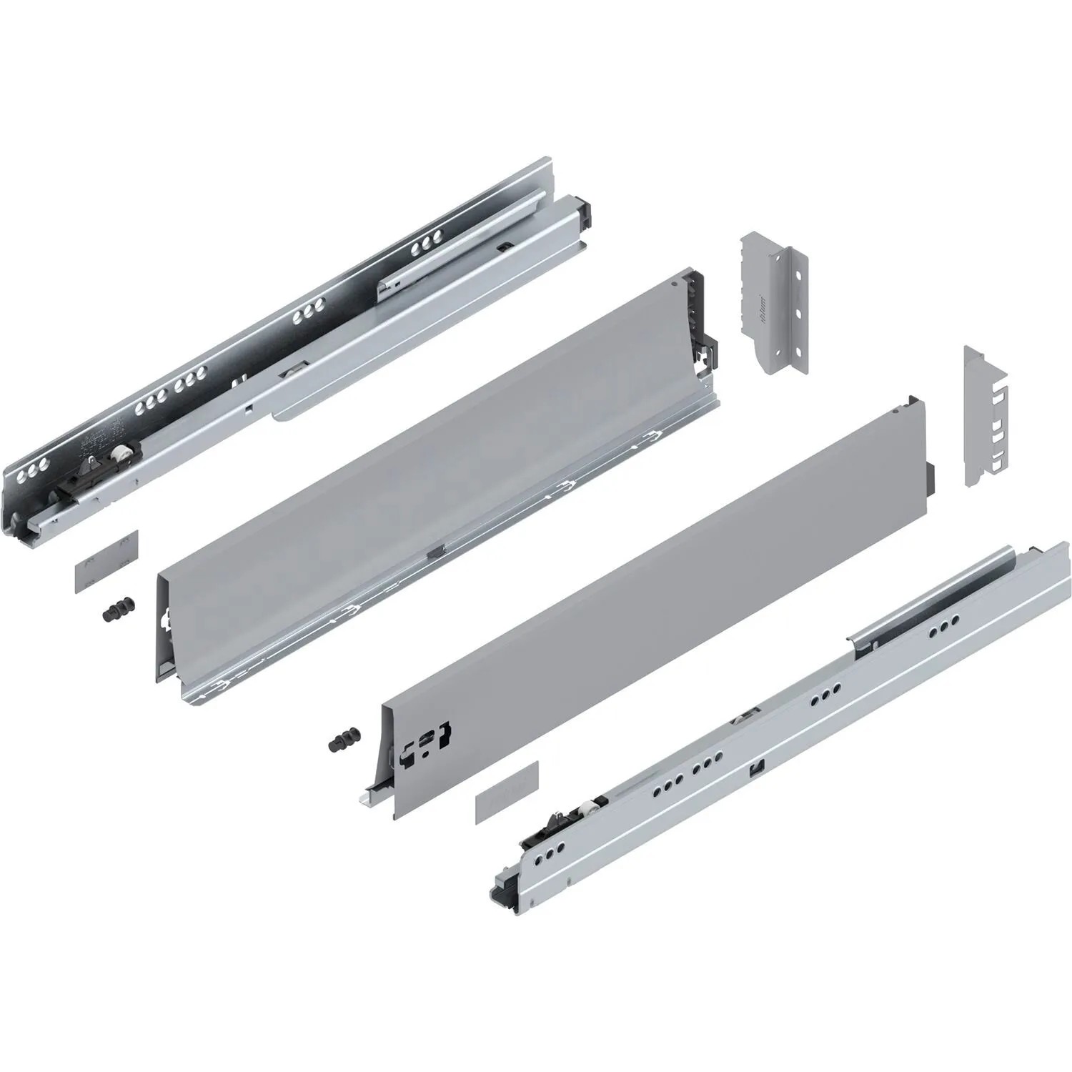 Blum Tandembox antaro K Vollauszug Blumotion 650 mm 65 kg Grau 1 Paar