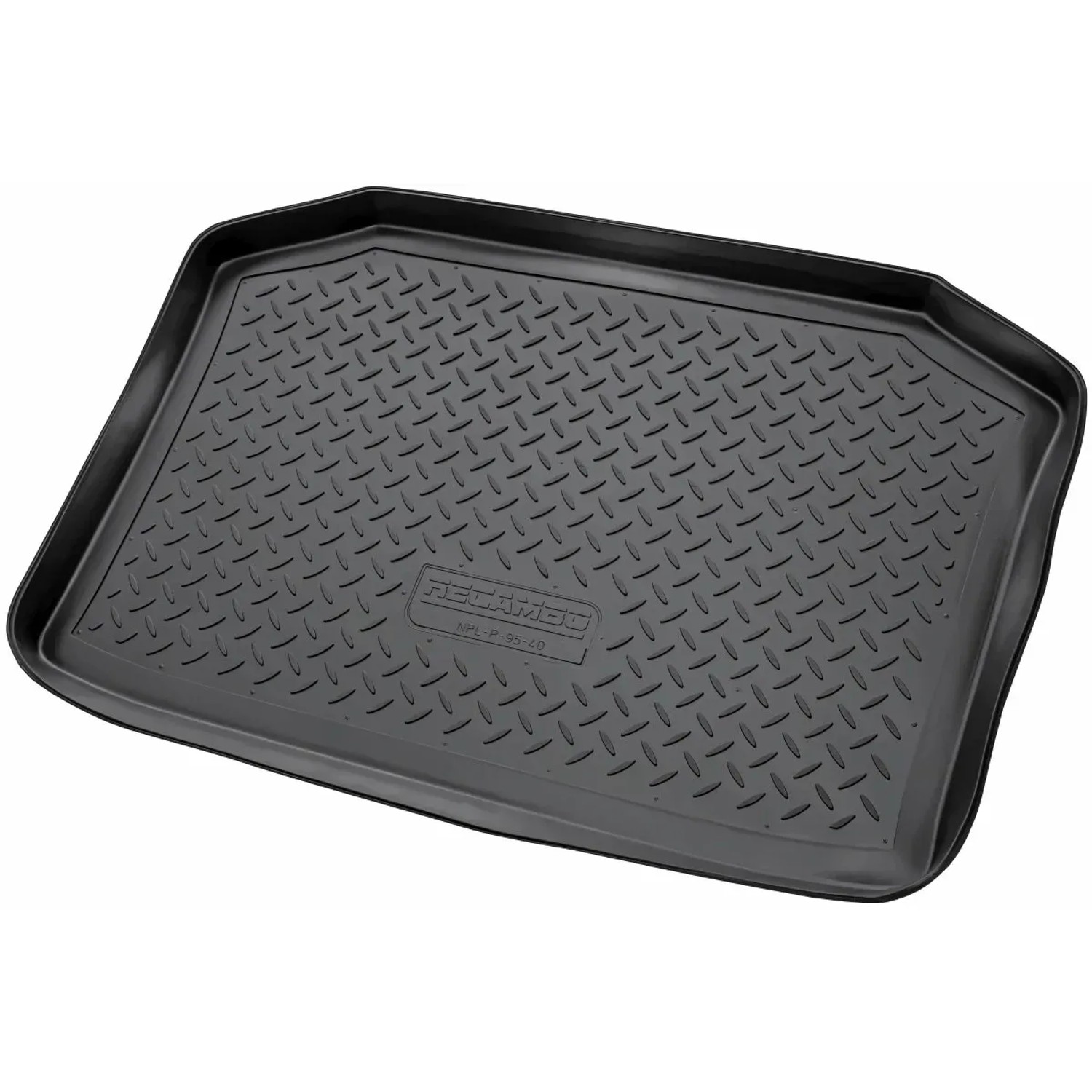Gummi Kofferraumwanne für VW Polo  Typ 9N 9N3  2001-2009  Passgenau mit Rand