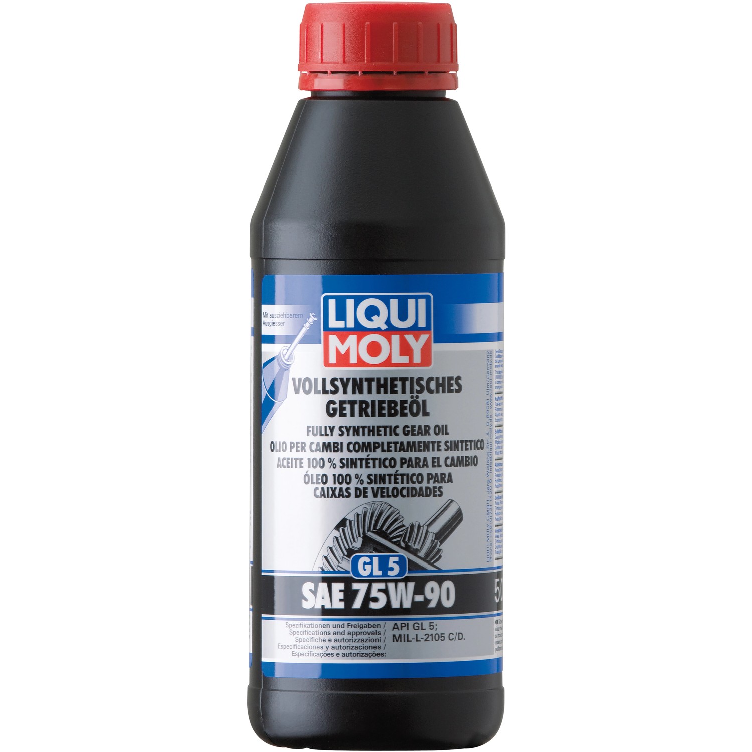 Liqui Moly Vollsynthetisches Getriebeöl (GL5) SAE 75W-90 500 ml