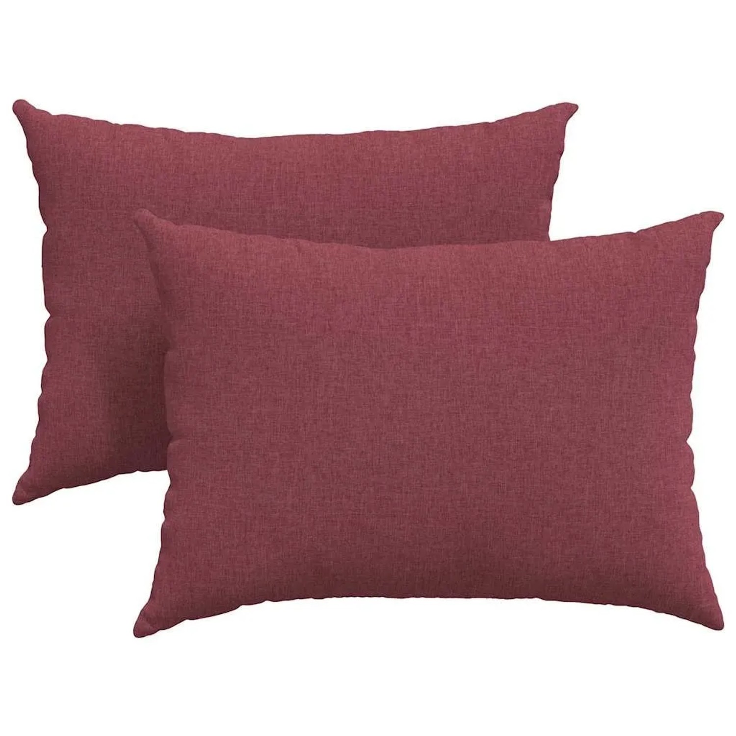 vidaXL Sofakissen 2 Stück Weinrot 70 x 50 cm Stoff 42013742