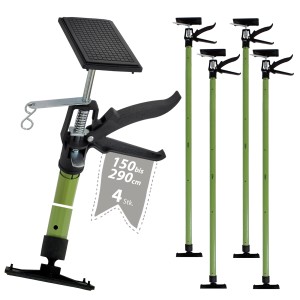 4er Set TRUTZHOLM Deckenstützen, Einhandstützen, 115-290cm, mit 45° Winkel und Rutschfestigkeit.