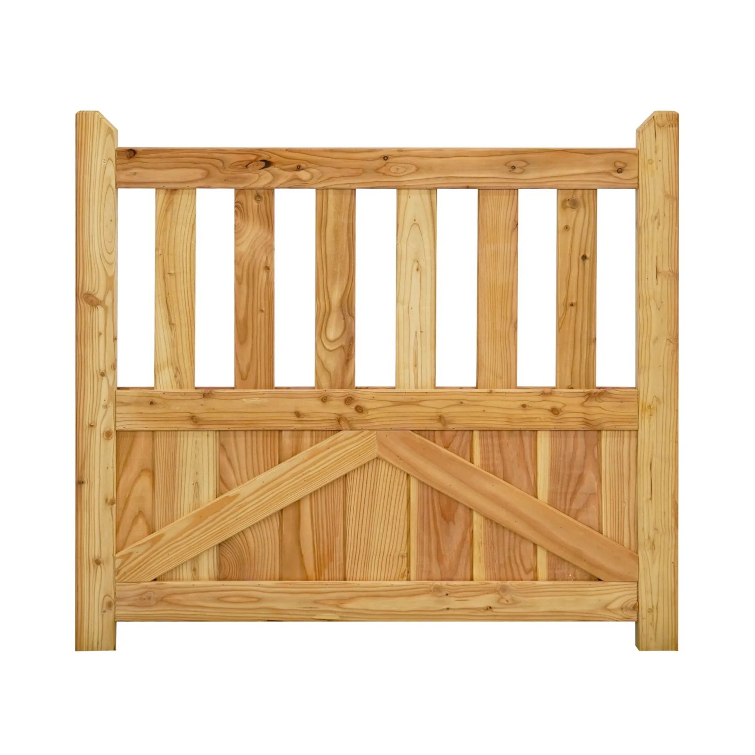 GartenLand Tor Vorgartenzaun GRAZ Gerade 100x90 cm Holzzaun Lärche PEFC_6