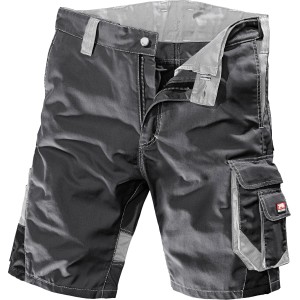 Bullstar Arbeitsshort Worxtar, schwarz, Größe 58, mit praktischen Taschen.