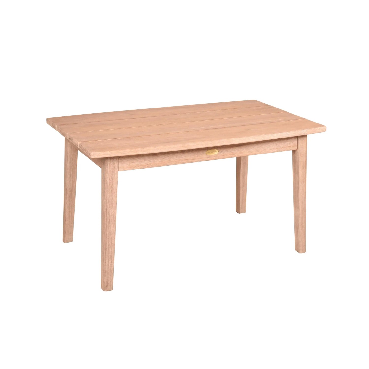 DELUKE Gartentisch ATHENS Akazie Braun 100x60x55cm Loungetisch Wetterfest Outdoor Tisch