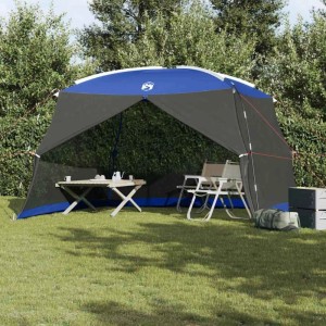 vidaXL Zelte mit Dach Azurblau 380 x 380 x 225 cm Polyester 4100691