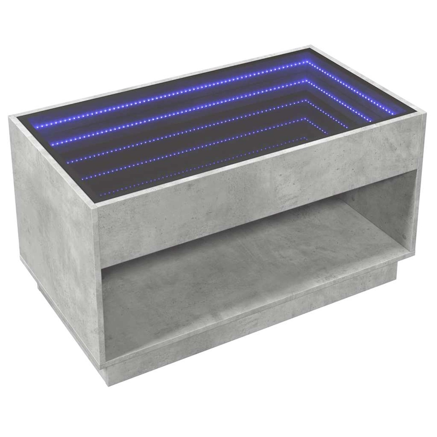 vidaXL Couchtisch mit Infinity-LED Betongrau 90x50x50 cm 847668 günstig online kaufen