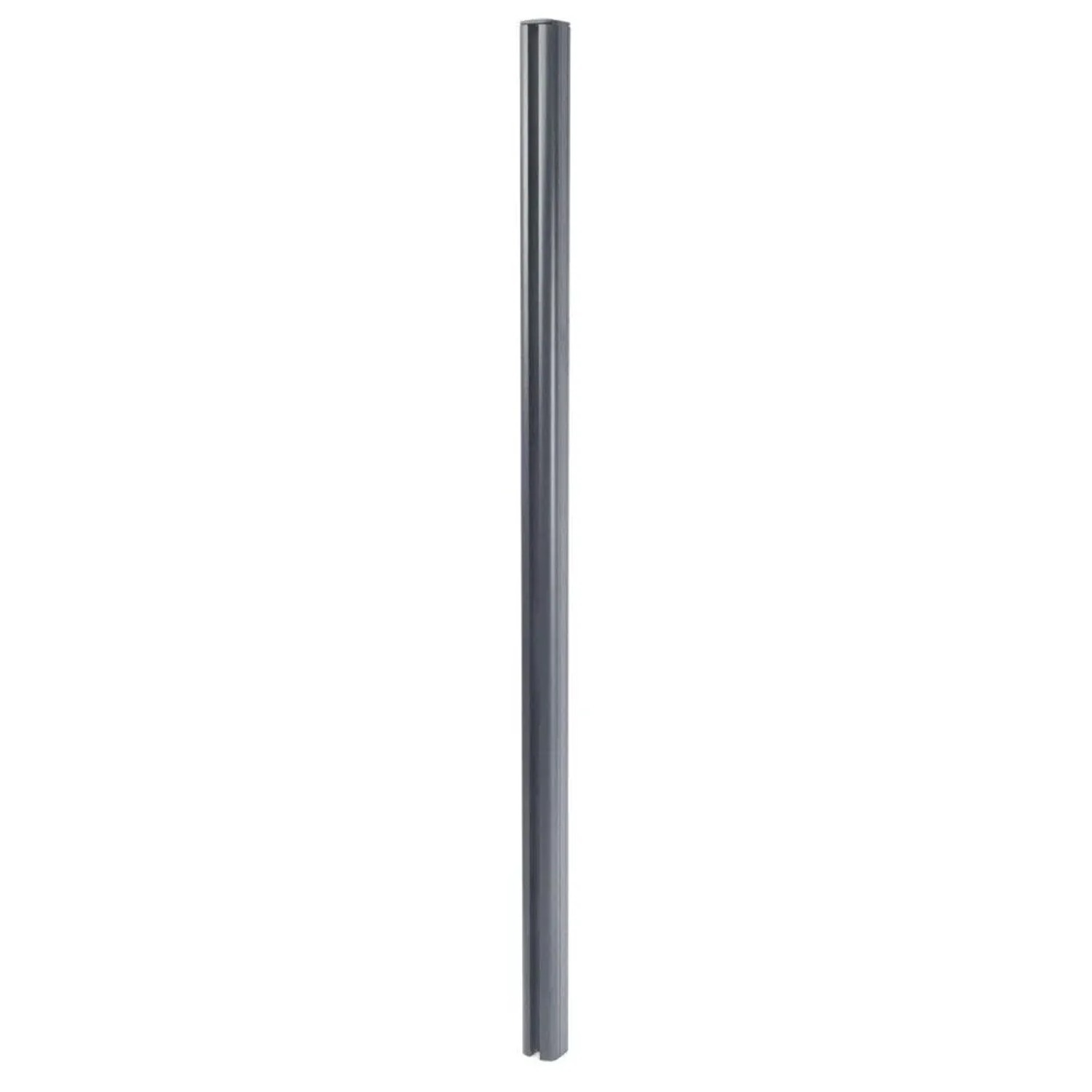 MCW Alu-Pfosten Savoie-WPC-Zaun Pfeiler Pfahl Stecksystem - 240cm Grau