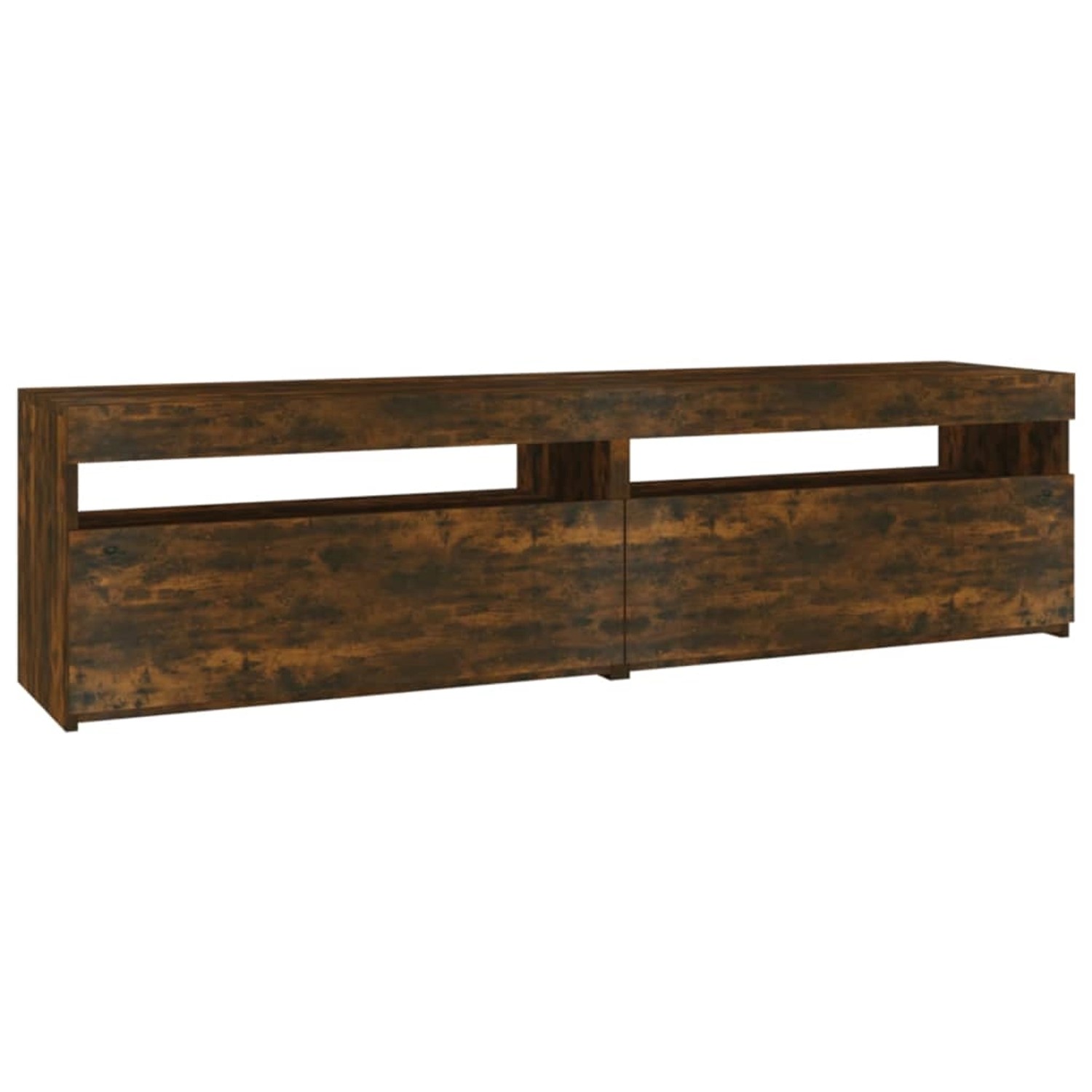 vidaXL TV-Schrank mit LED-Leuchten 2 Stk Räuchereiche 75x35x40 cm 815124 günstig online kaufen