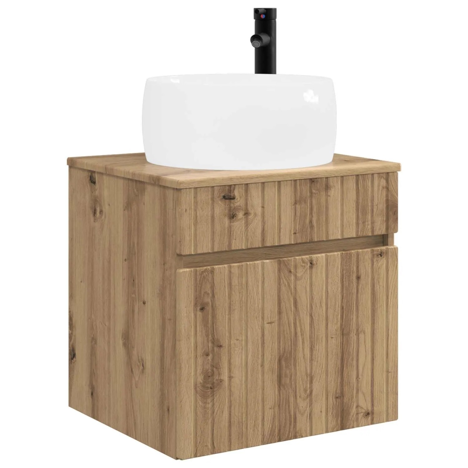 vidaXL Wandmontierte Waschbecken-Vanität Artisan-Eiche 890621