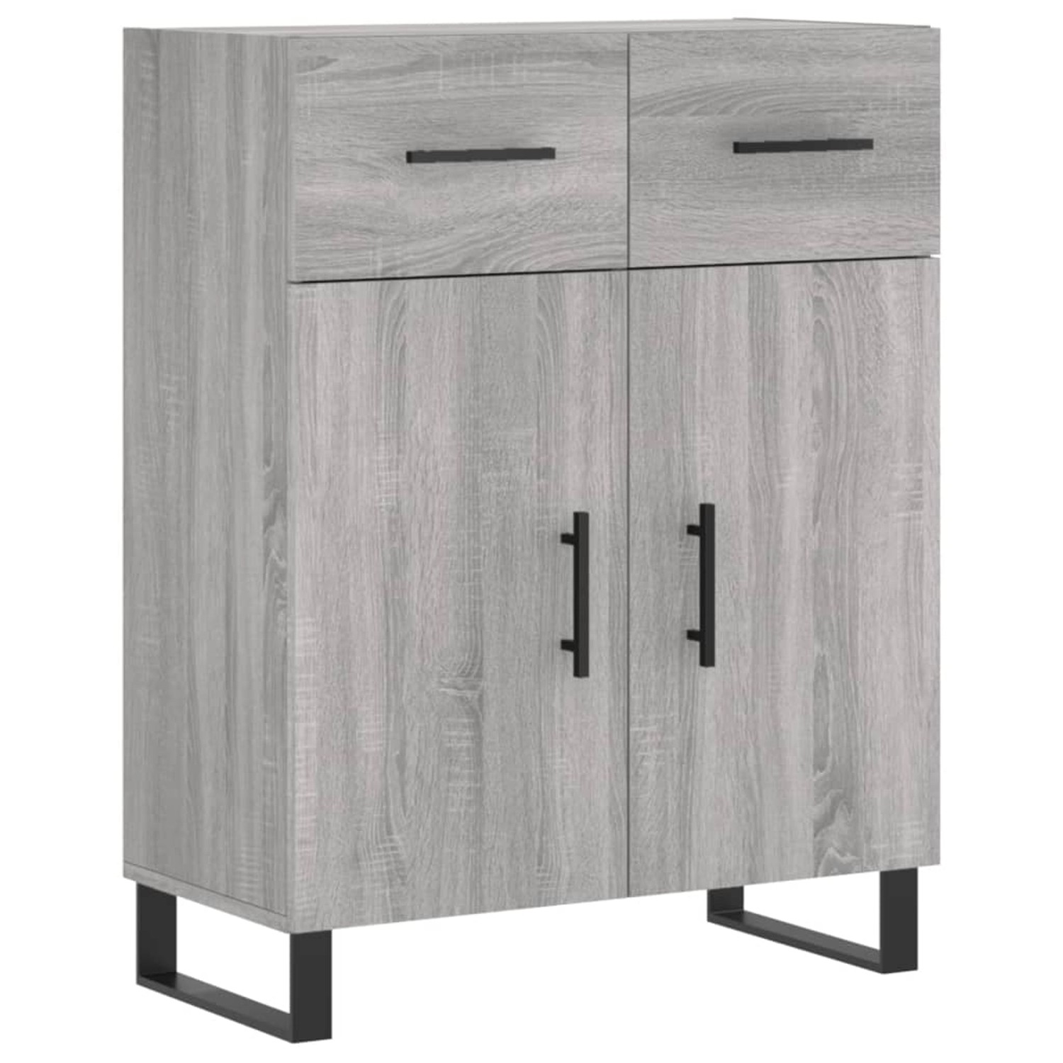 vidaXL Sideboard Grau Sonoma 69,5x34x90 cm Holzwerkstoff 828010 günstig online kaufen
