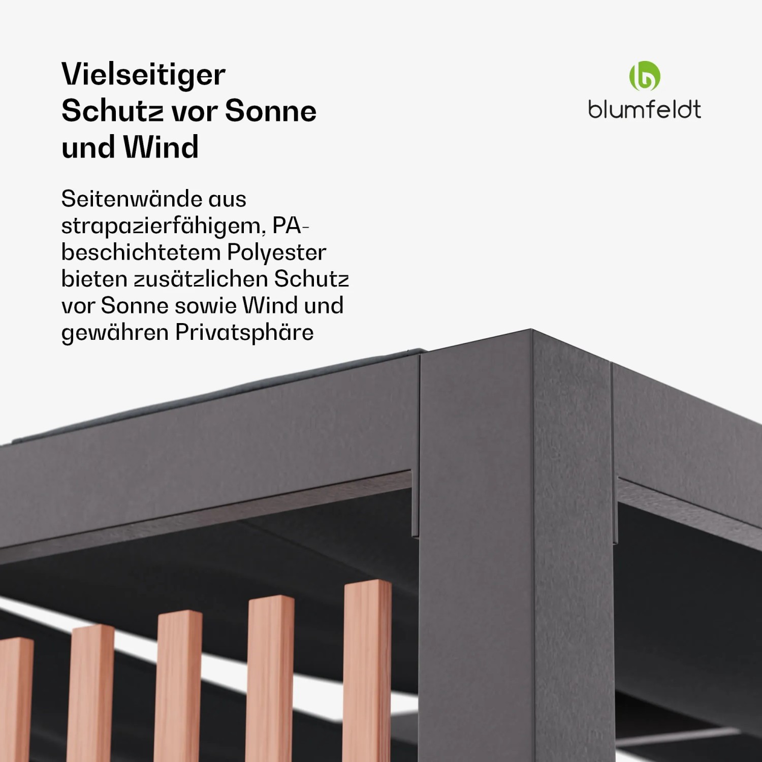 Royal Shade Sichtschutz, 1,52 M Hoch, Schwarz – UV- & Wasserbeständig Für Garten & Balkon