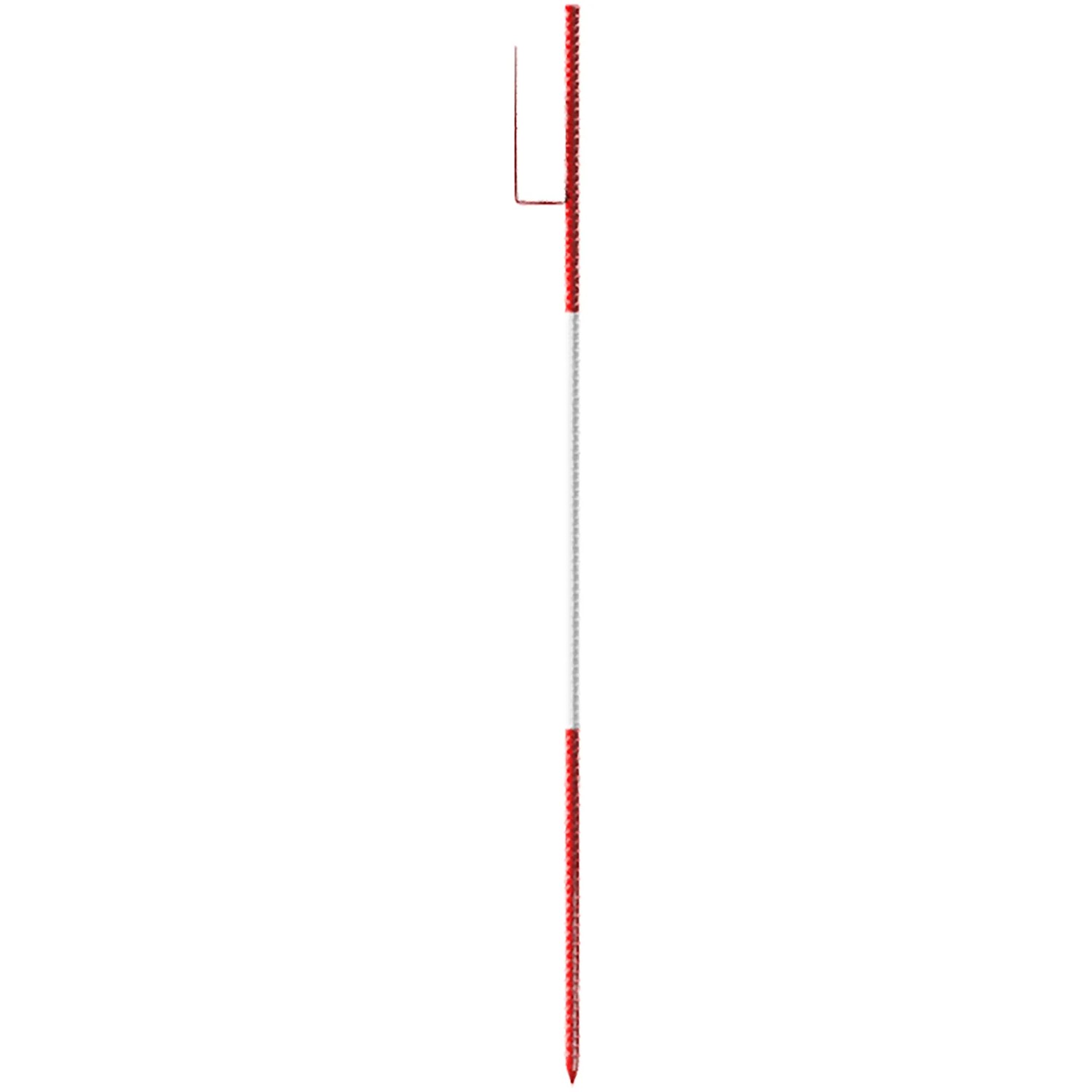 Schake Lattenpfahl mit Lattenhalter, rot-weiß, für Bauabsperrung und Verkehrslenkung.