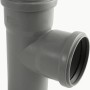 Marley HT-Einfachabzweig DN 90/90, 87 Grad, für Abwasserleitungen im Haus, staubgrau.