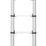 Hailo FlexLine 380 Teleskopleiter, 13-stufig, aus Aluminium, bis 150 kg belastbar.