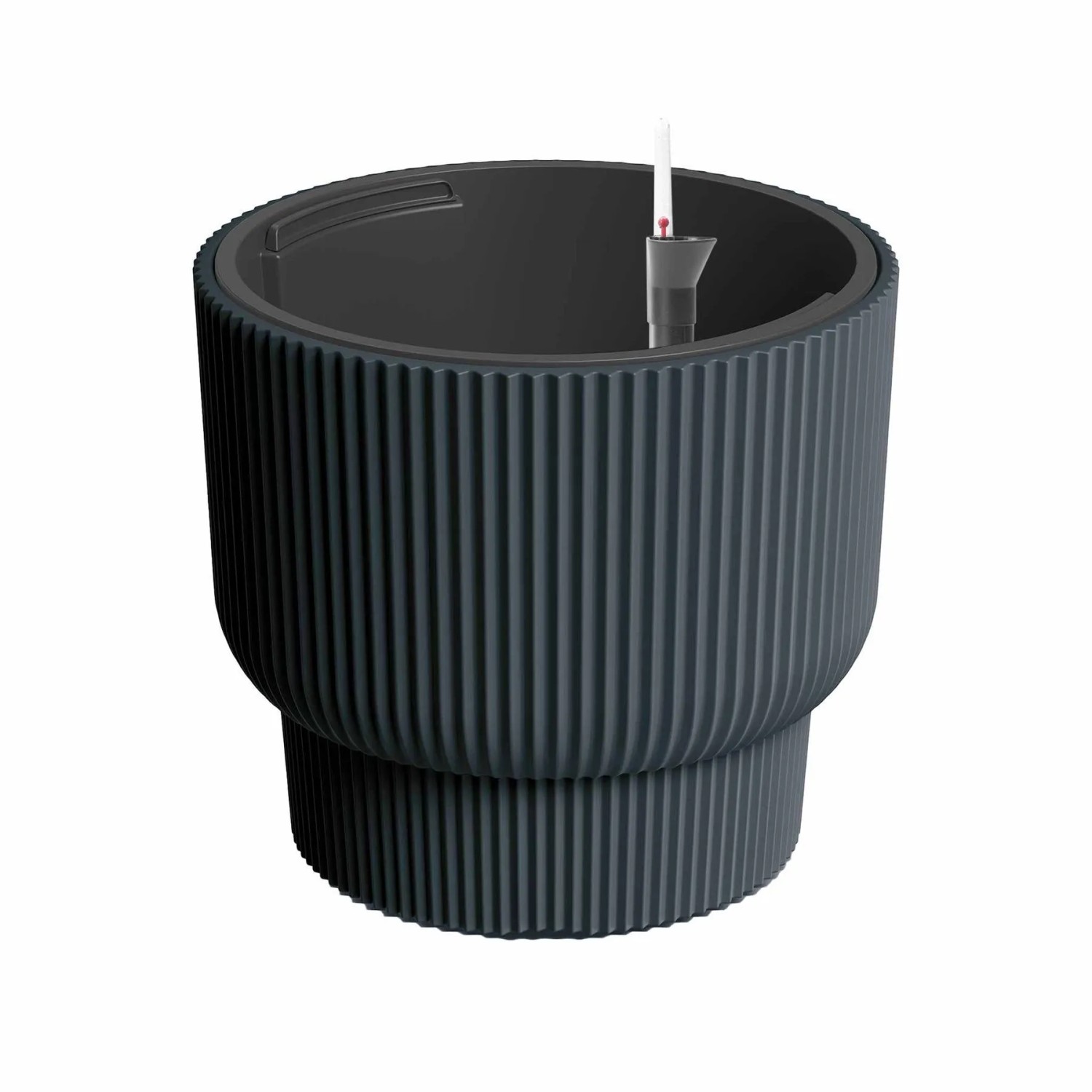 VidaAtHome.de Design-Pflanzgefäß ULEY ø 30cm mit Bewässerungseinsatz Anthrazit