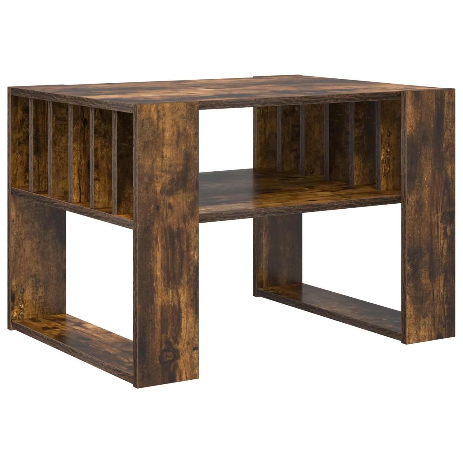 vidaXL Couchtisch Geräucherte Eiche 66 x 49,5 x 45 cm Holzwerkstoff 8000120 günstig online kaufen