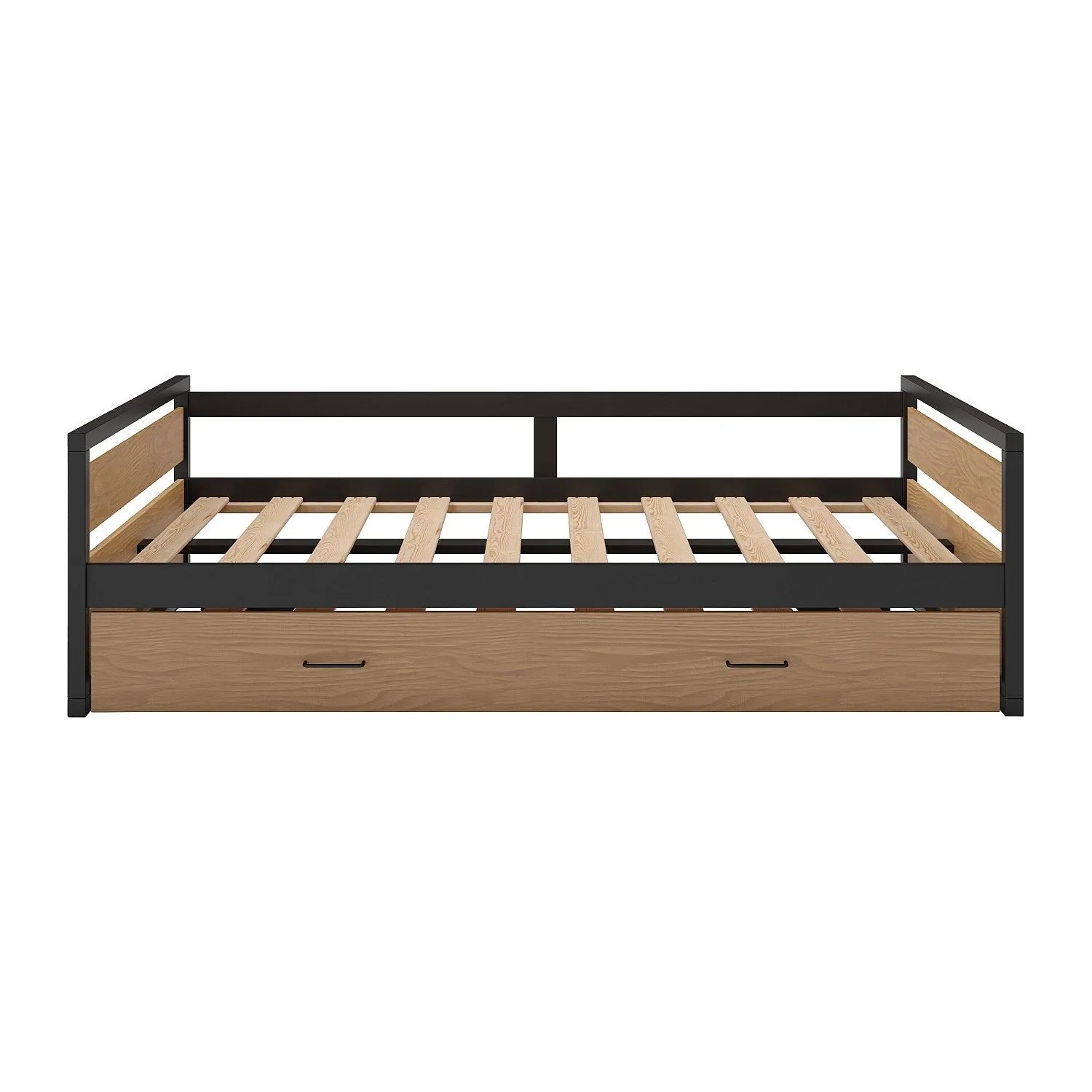 Vente-unique Bettrahmen Boston Naturfarben Hell 210 cm