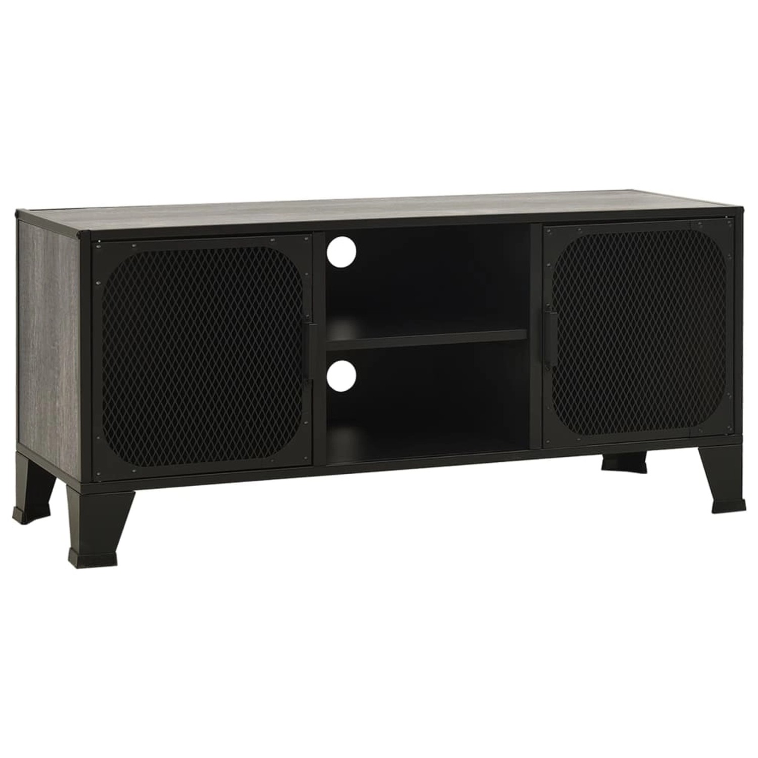 VidaXL TV-Schrank Grau 105x36x47 cm Metall und MDF günstig online kaufen