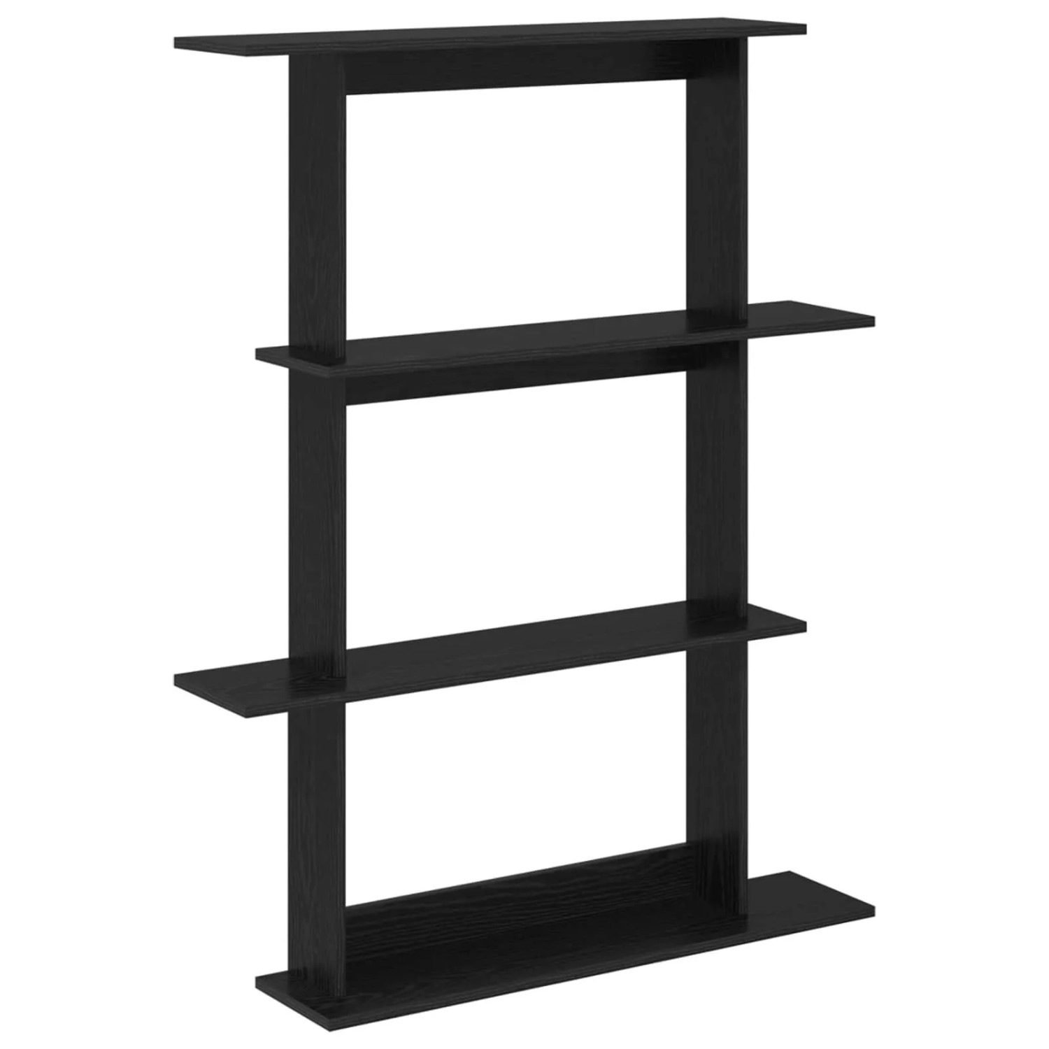 vidaXL Wandregal Schwarze Eiche 100 x 20 x 126 cm Holzwerkstoff 8012061