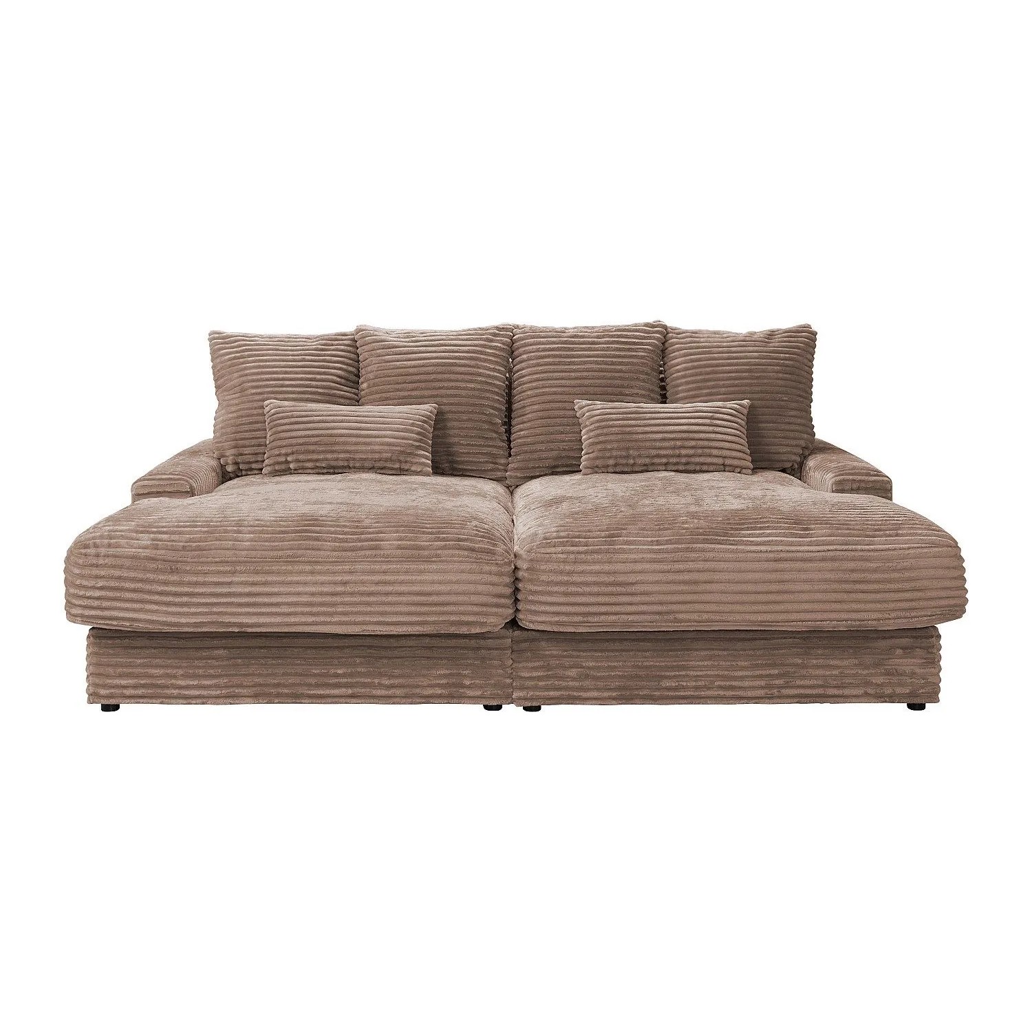 Vente-unique Sofa Ohne Schlafmöglichkeit Calazo Taupe 232 cm