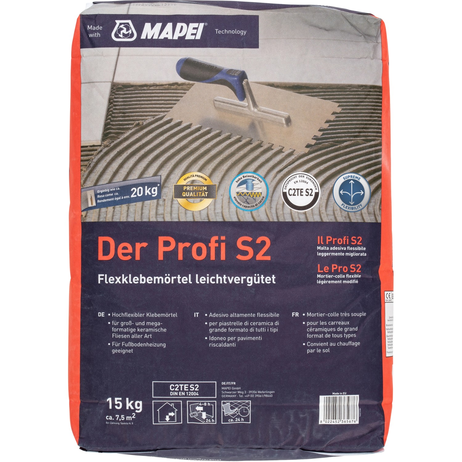 Der Profi Flexmörtel C2TE S2 15 kg