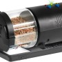 Juwel Easy Feed Futterautomat für Aquarien, schwarzes Gehäuse mit Futter.