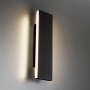Moderne LED-Wandlampe Concha in Anthrazit von Trio Leuchten, abstrahlendes Licht.