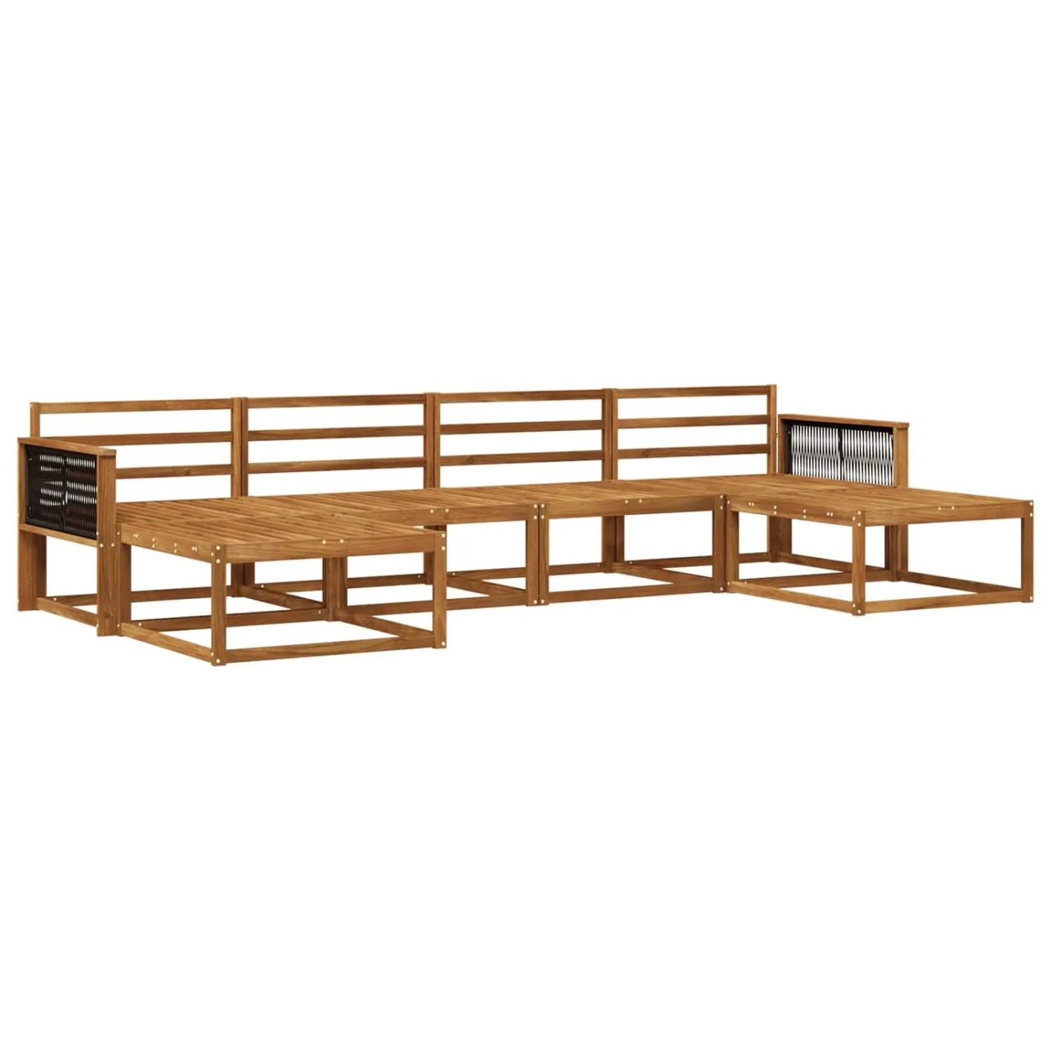 vidaXL Outdoor-Sofagarnitur 6 Stk Natur Massivholz Akazie 3382782