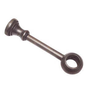 Gardinia Träger Lugano, Kolonial, 17 cm, für 28 mm Stangen. Stilvolle Halterung in Holzoptik.