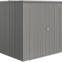 Biohort Geräteschrank Large in Quarzgrau-Metallic, ideal für Garten, Terrasse oder Garage.