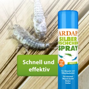 Ardap Repell Silberfischchen Spray 400ml zur Abwehr von Silberfischchen und anderem Ungeziefer.