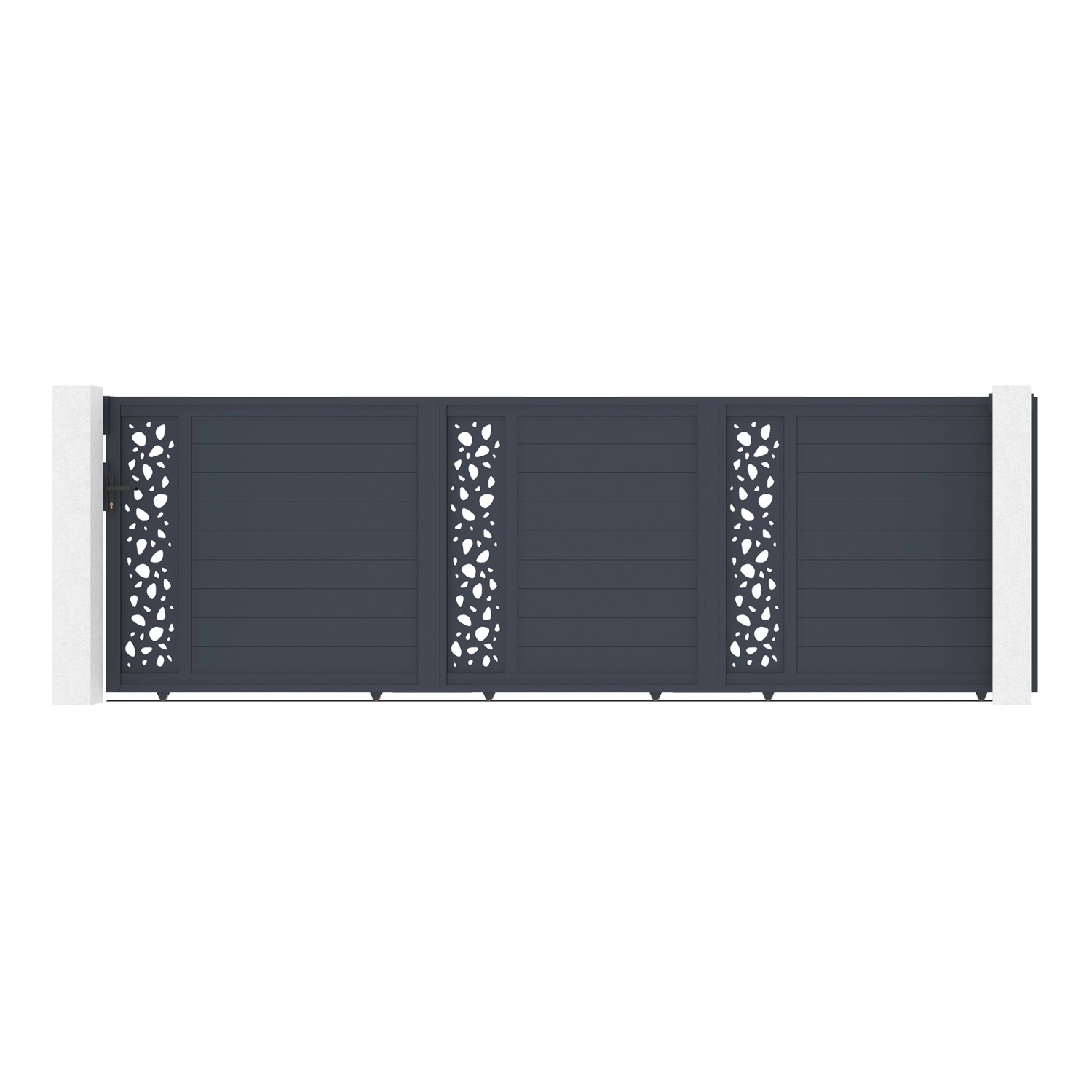 Casanoov Schiebetor 5M Sunny H 160Cm Aluminium & Tor Sunny H160 Grau günstig online kaufen