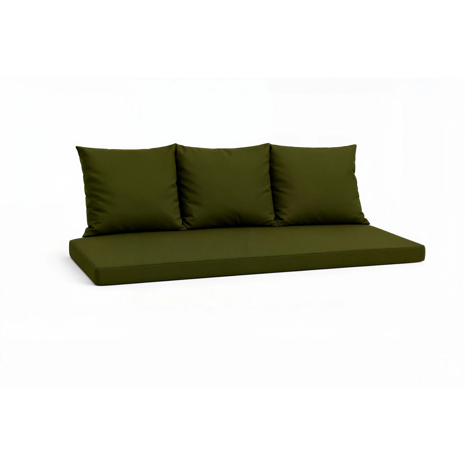 Setgarden Mix-Techno Gartenkissen Für Polyrattan Möbel 160×60×50 cm – Kissen Für 3 Sitzer Gartensofa 1tlg Grün
