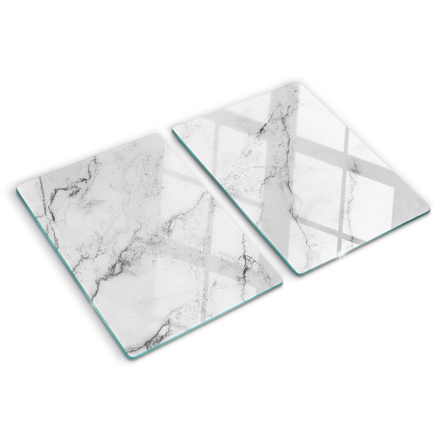 Tulup Herdabdeckplatte SET aus 2 Stück 40x52 cm Glas-Servierbrett Küchenute günstig online kaufen