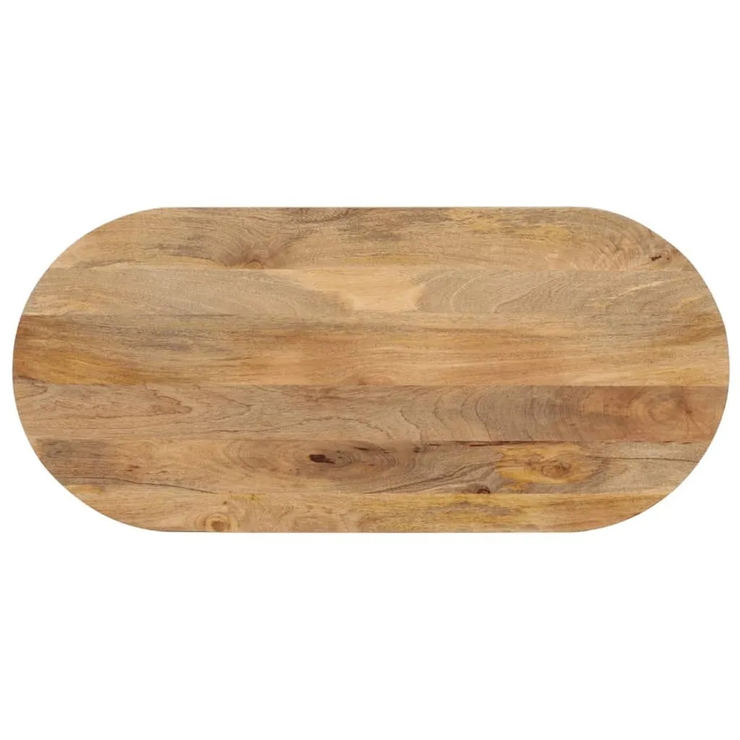 vidaXL Tischplatte 100x40x2,5 cm Oval Massivholz Mango 370124