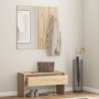 vidaXL Flurmöbel-Set Sonoma-Eiche mit Bank, Spiegel und Garderobe. Holzoptik für den Eingangsbereich.
