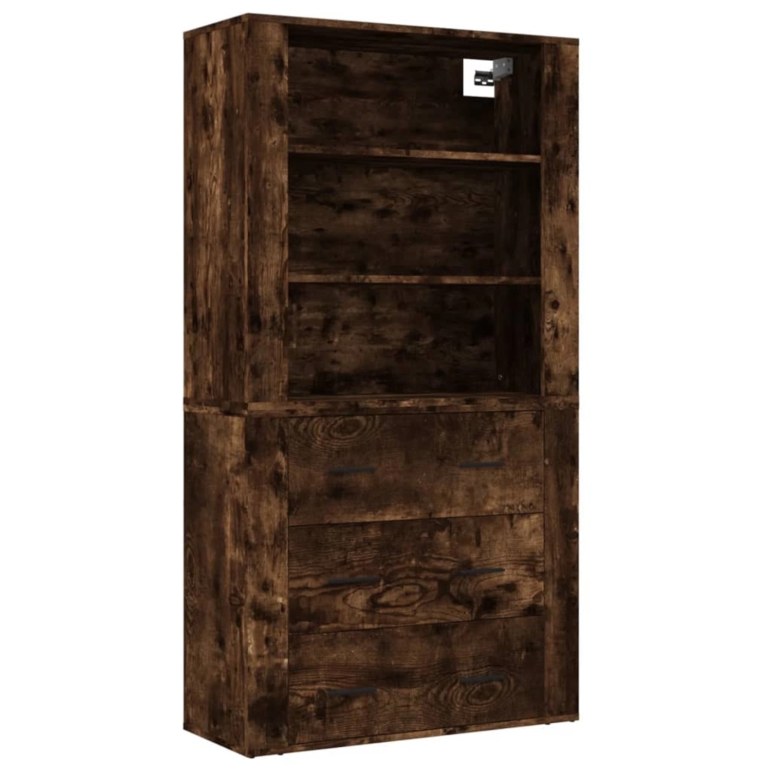 vidaXL Highboard Räuchereiche Holzwerkstoff 3185396
