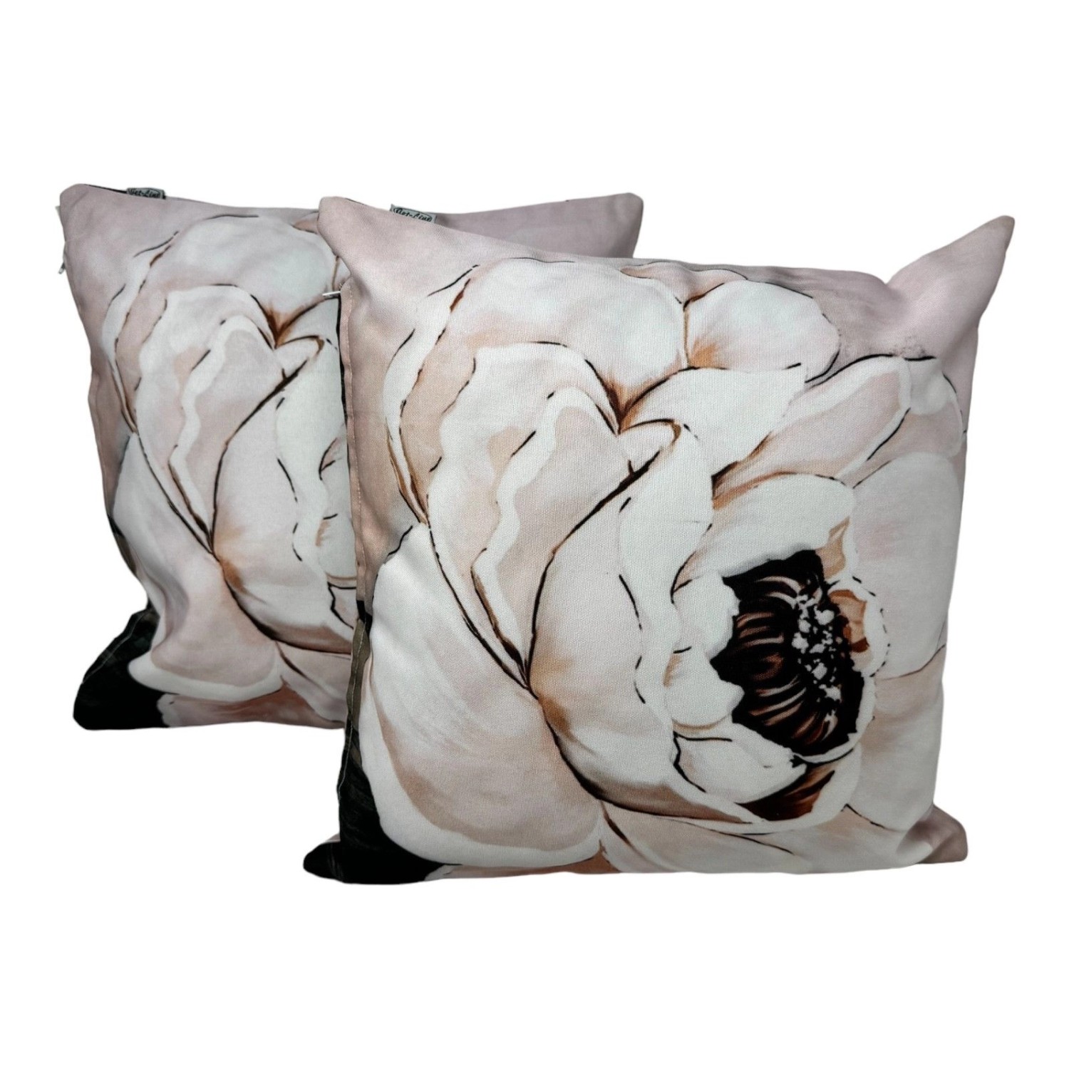 Jet-Line Outdoor Dekokissen 2er Set Rose Creme/Bunt 40 x 40 cm günstig online kaufen