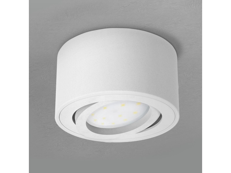 SSC-LUXon CELI-1B LED Deckenstrahler Set – 4 Stück, Schwenkbar, Schwarz Gebürstet, FourSTEP Dimmbar Ohne Dimmer