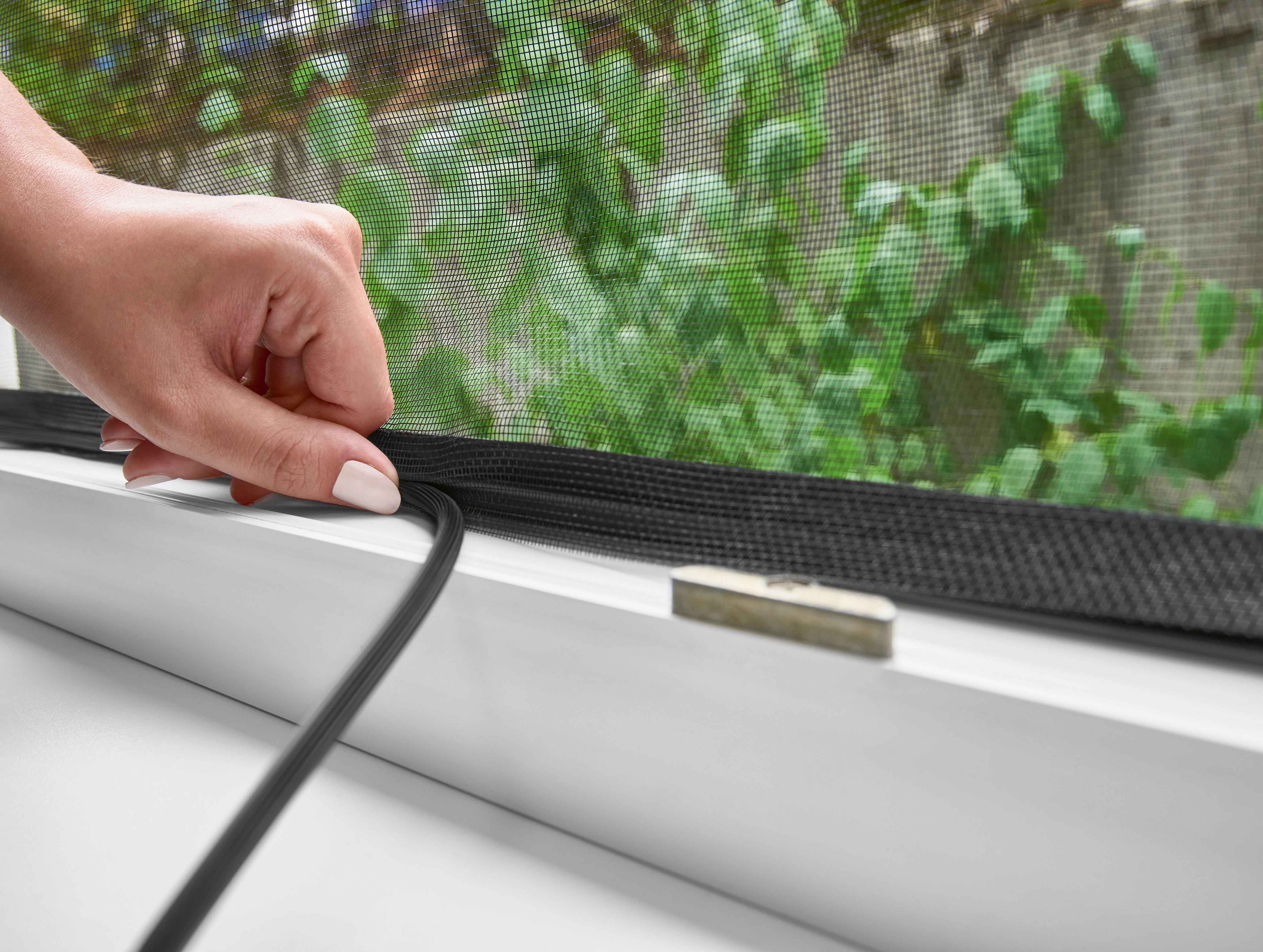 Insektenschutzsystem mit Keder Fenster 130 cm x 150 cm kaufen bei OBI