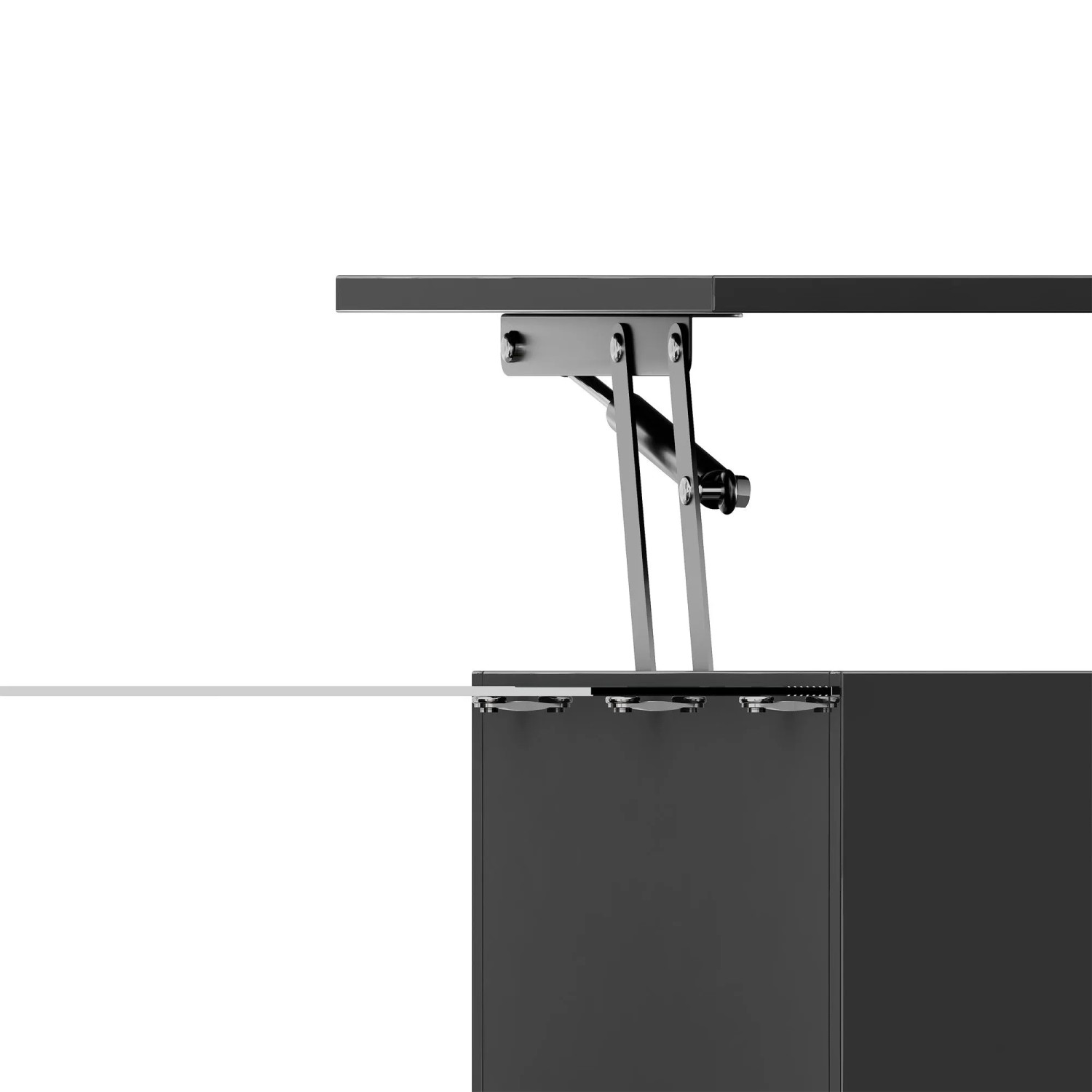 okwish Couchtisch mit Glas und LED-Effekt mit Glasplatte 100 × 50 cm Schwarz_7