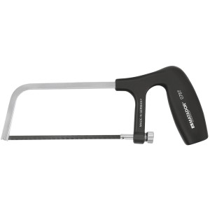 Matador Metallsäge aus dem Werkzeugmodul Mechaniker-Satz, Bügelsäge mit schwarzem Griff.