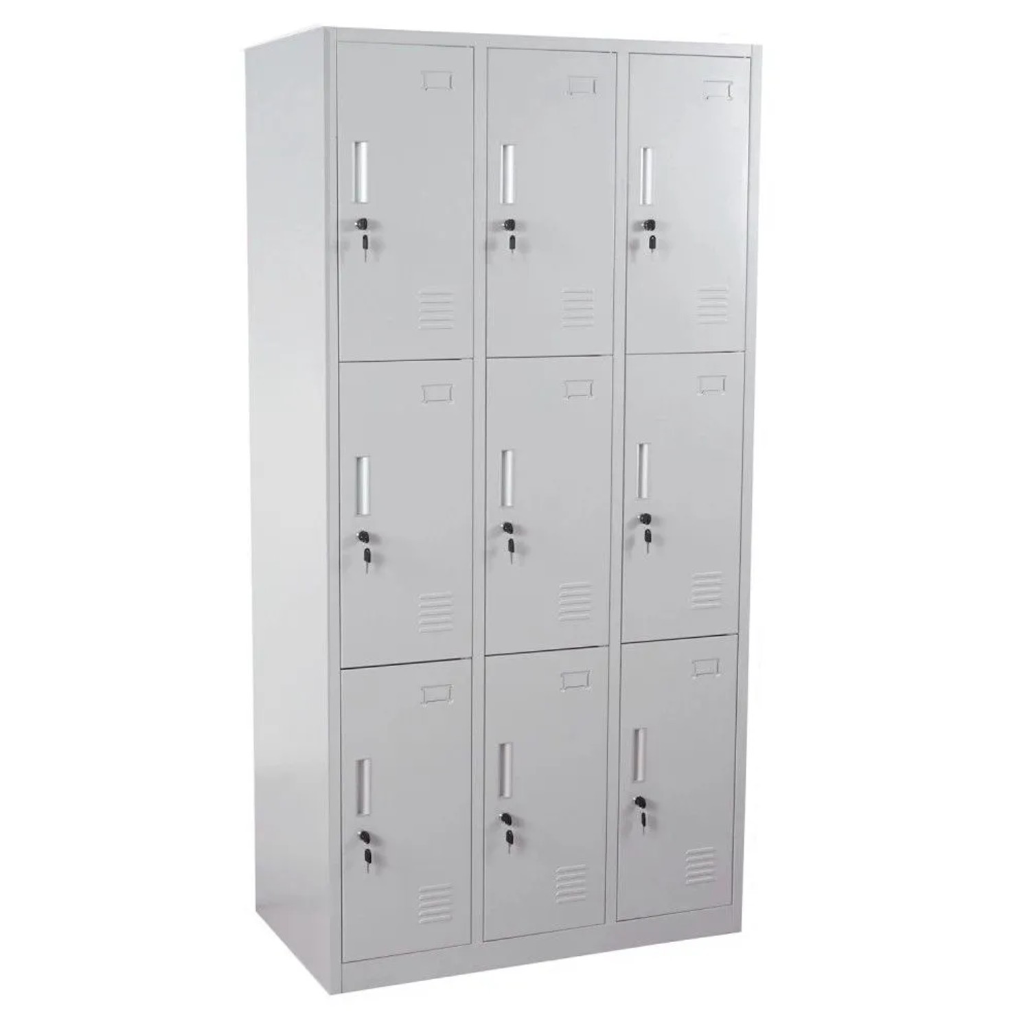 MCW Schließfach Preston T829 Grau 9 Fächer