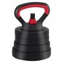 vidaXL 4-in-1 Kettlebell Set, 20kg, schwarz-rot, für vielseitiges Hanteltraining.