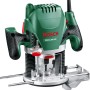 Bosch Oberfräse POF 1200 AE, grüne Fräsmaschine für Holzbearbeitung.
