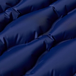 Detailaufnahme: Marineblaue vidaXL Isomatte mit Kissen, Camping & Outdoor Zubehör.