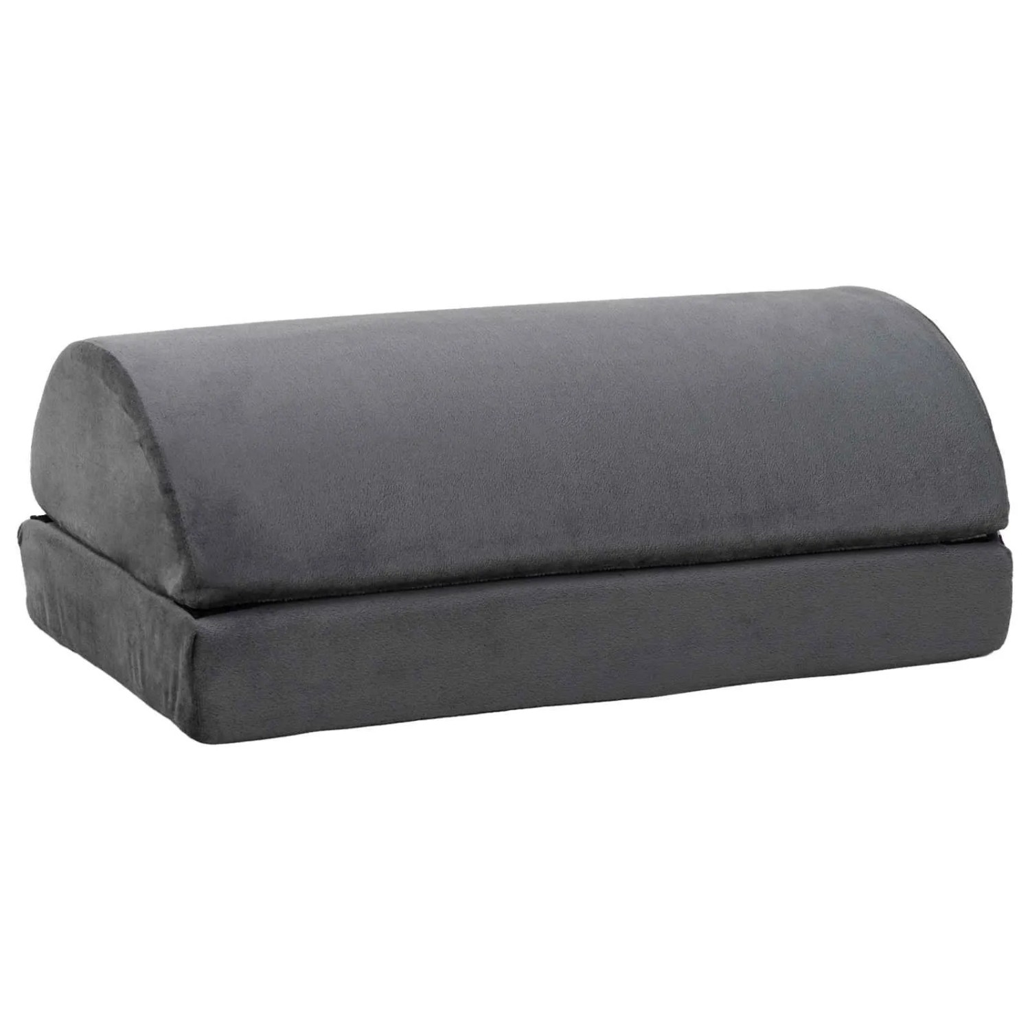 vidaXL Fußstützenkissen Uni Grau 44 x 29 x 17 cm 42020245