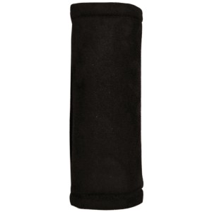 Schwarzes Hits4Kids Gurtpolster für mehr Komfort und Sicherheit im Auto.